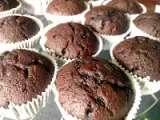 Recept: Chocolade-Peren cupcakes.