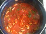 Tomaten-paprikasaus voor bij de pasta