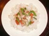 Tilapia met rijst en groenten