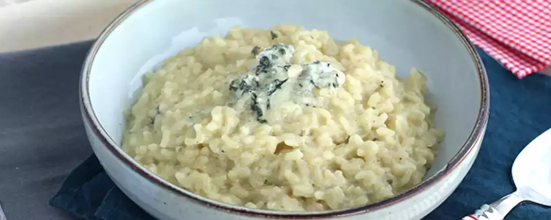 Risotto met roquefort