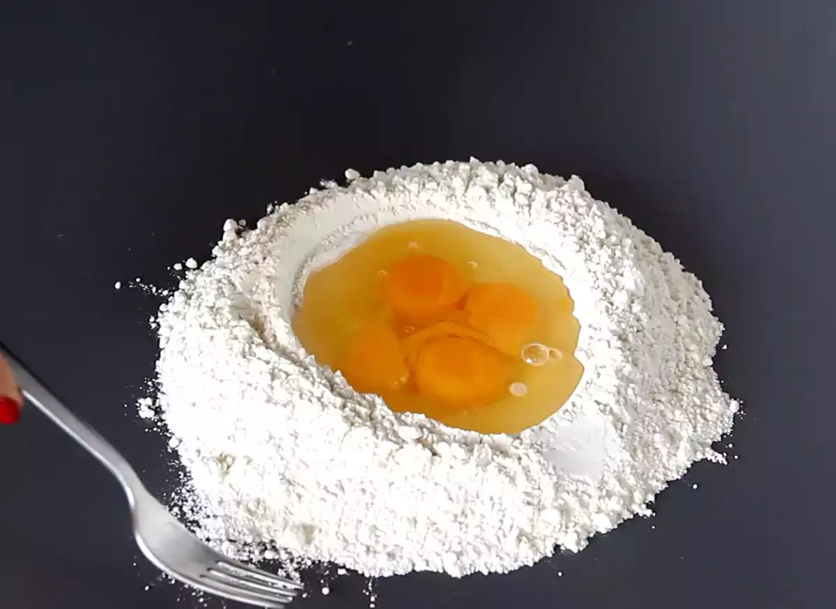 1. meng de ingrediënten