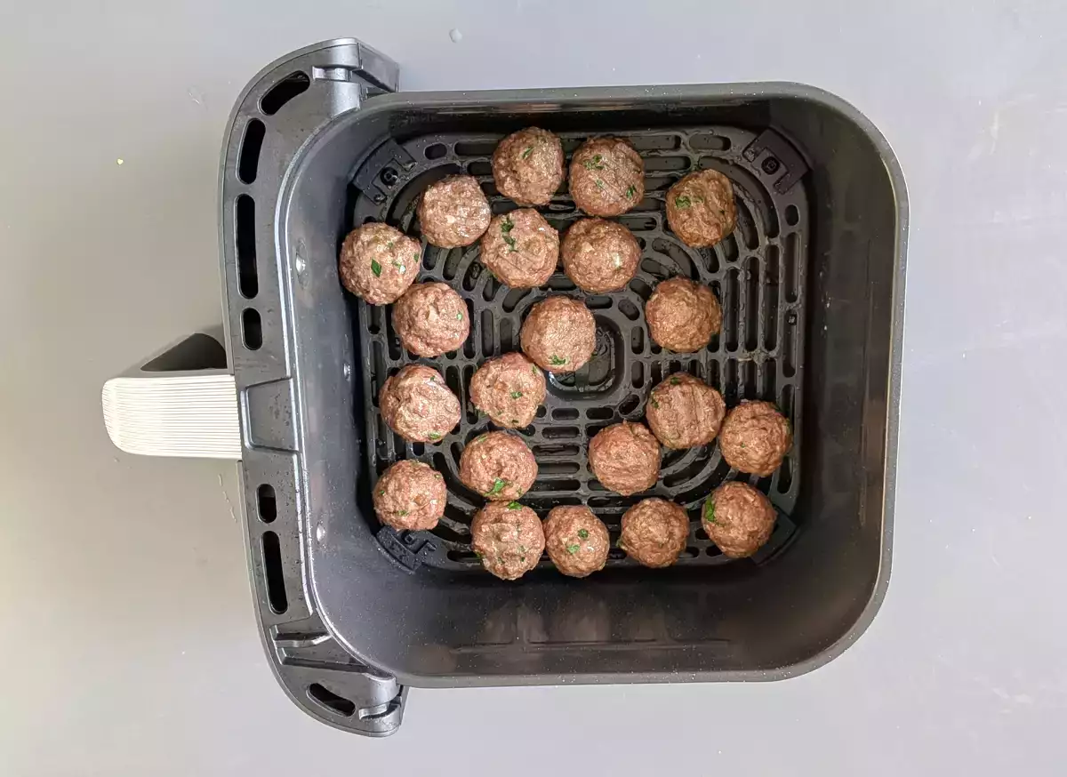 Gehaktballen bereiden in een airfryer