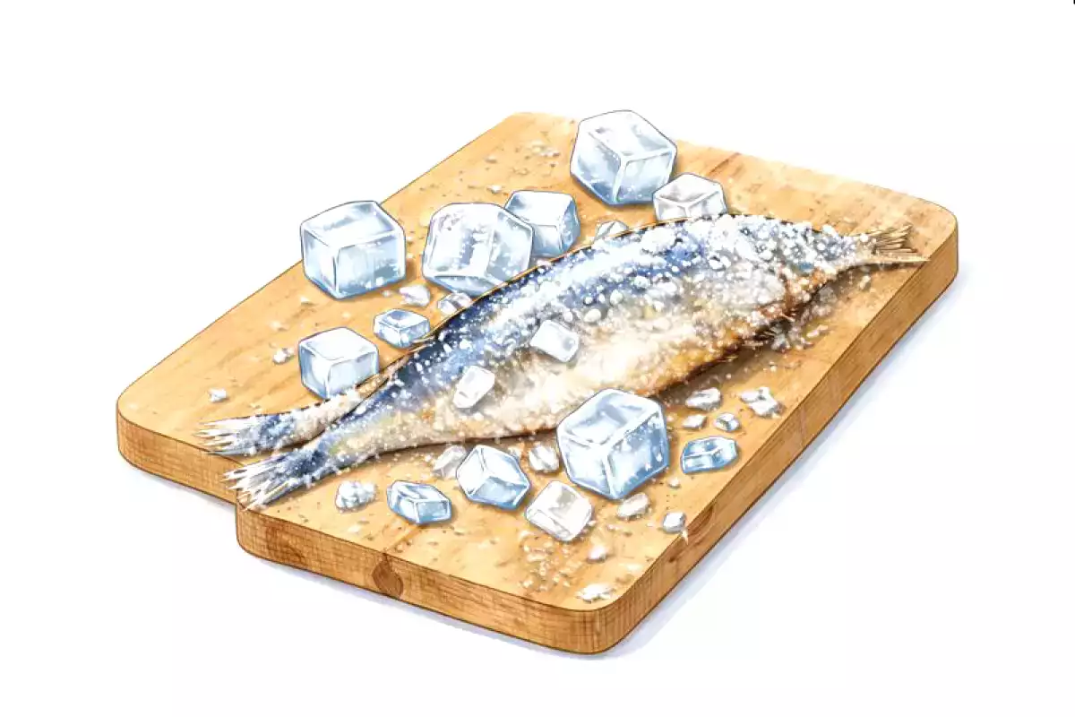 4. Gedeeltelijk ingevroren sardines: meer stevigheid, minder fout