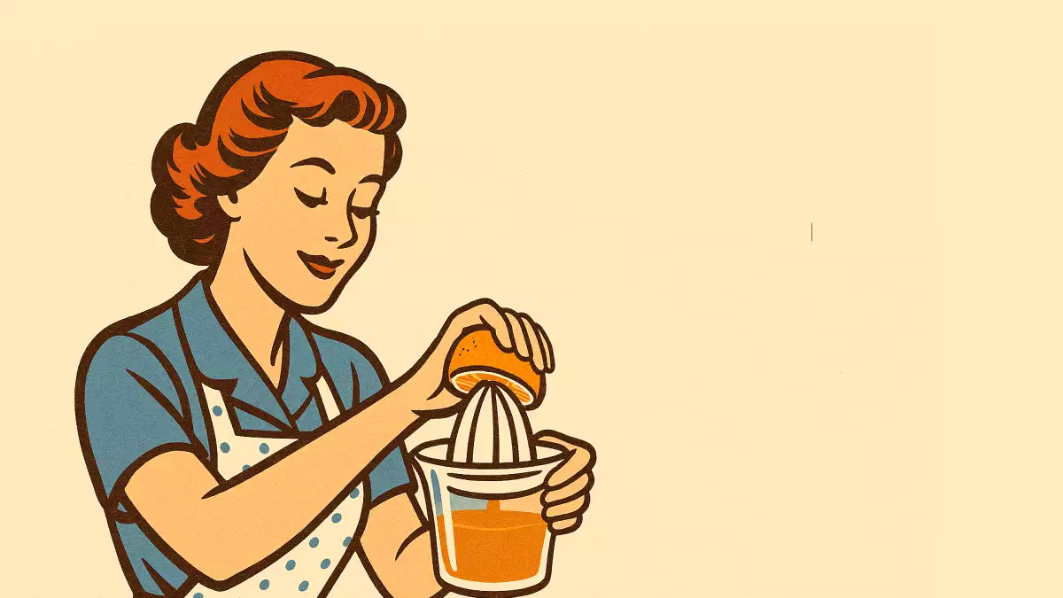 Drink het sap snel op, anders verliest het zijn vitaminen.