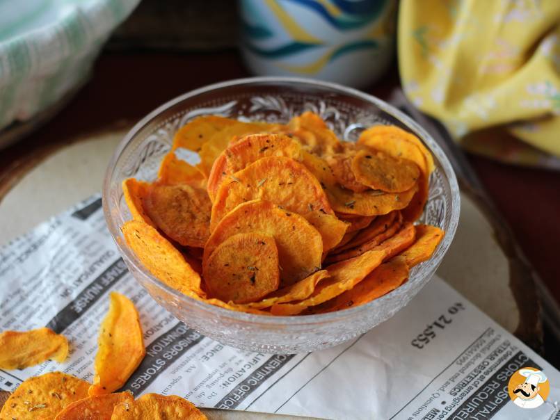 1. Zoete aardappelchips voor de magnetron