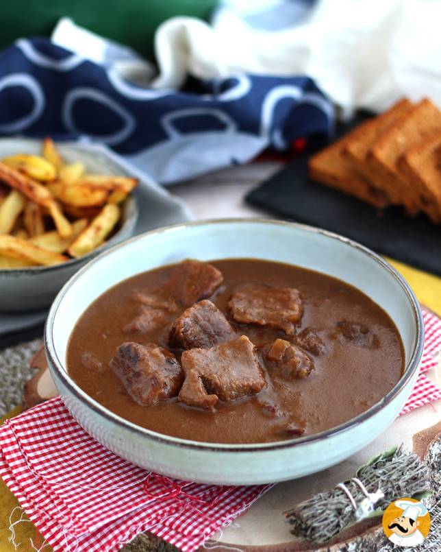 Carbonnade Flamande (vlees in biersaus) rbon