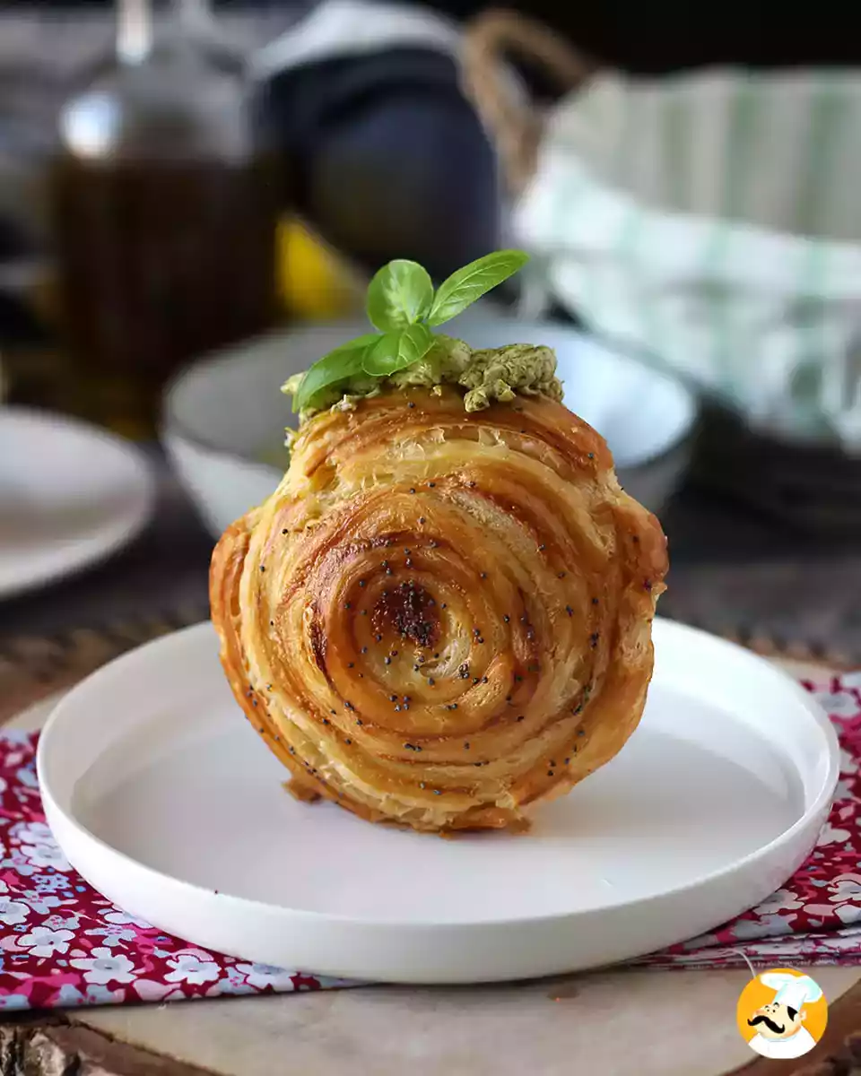 Hartige New York Roll met pesto en kaas