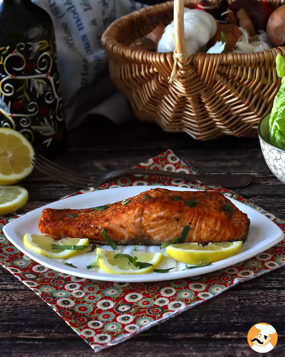 2. Zalm in luchtfriteuse