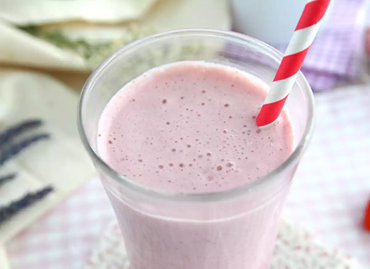 Aardbeiencrèmeshake