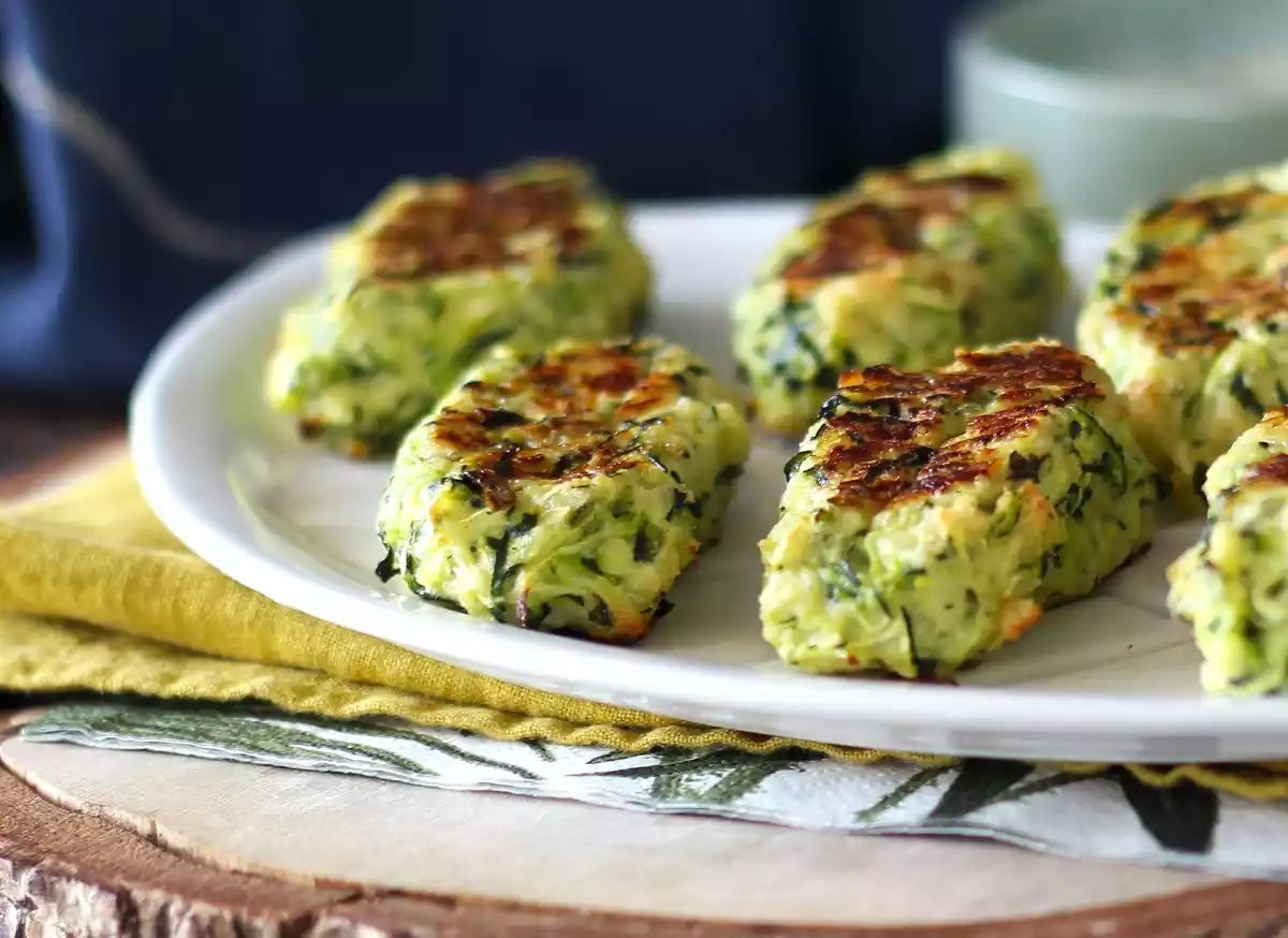 3. Gebakken courgette gehaktballetjes
