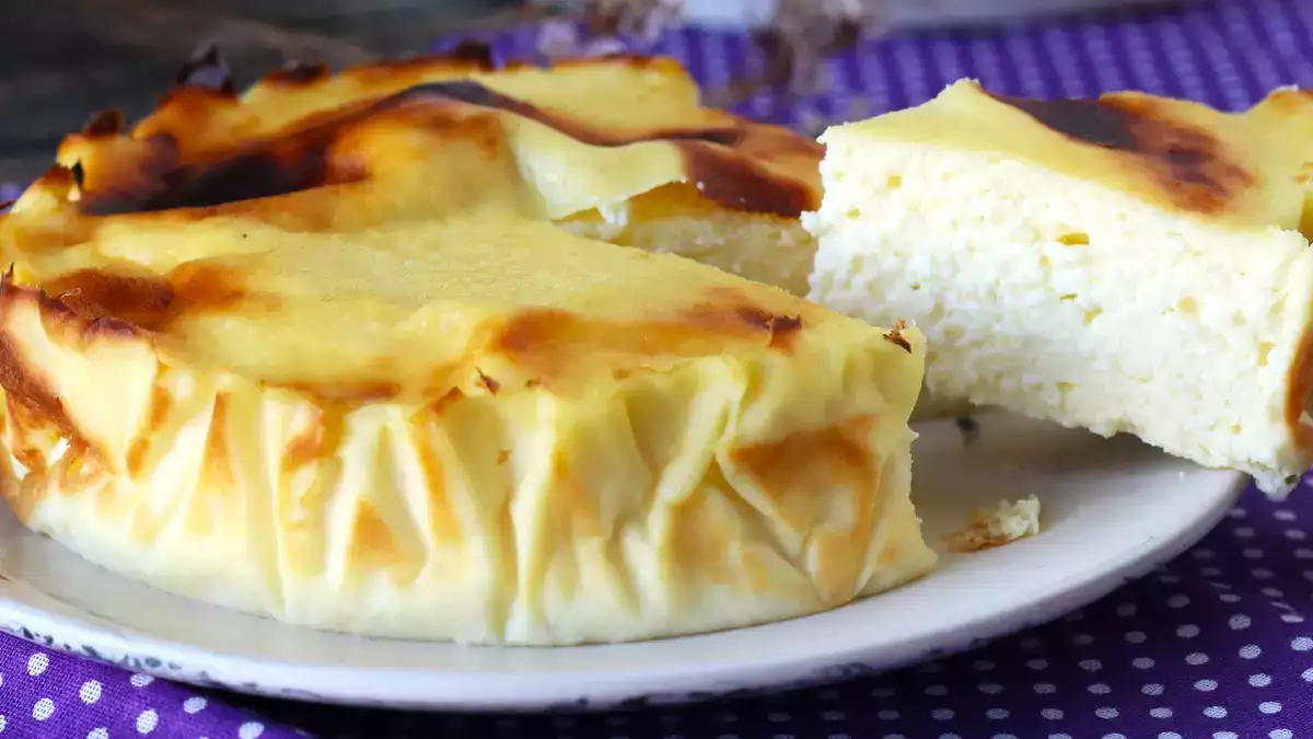 Gezonde cheesecake in een air fryer. De zoete trek om van te genieten zonder het gedoe.