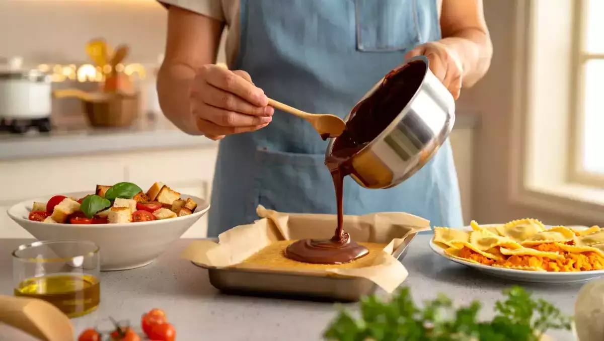 Dagmenu, 23 april: een frisse panzanella, heerlijke ravioli en een verrukkelijke chocovlaai