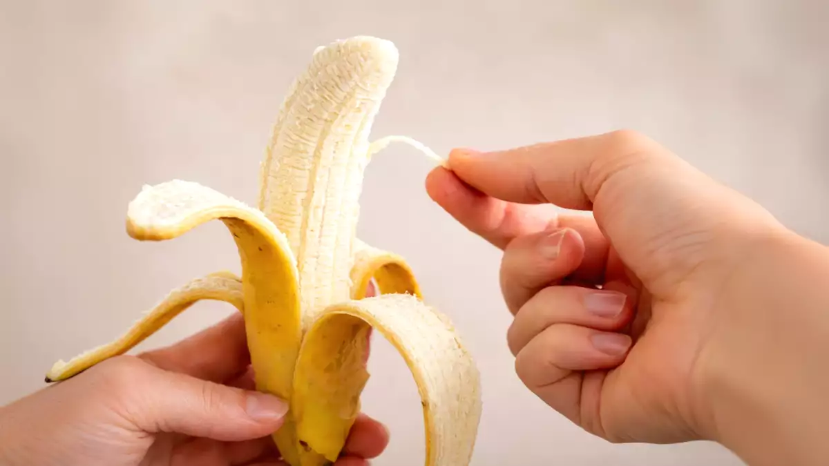 Wat zijn die draadjes op de banaan en waarom verschijnen ze steeds?