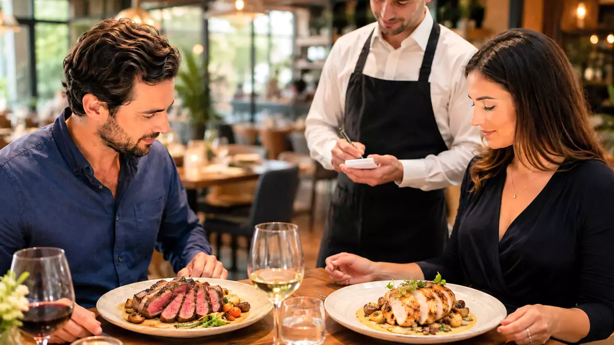 De reden waarom ze je in een restaurant nooit vragen hoe gaar kip is