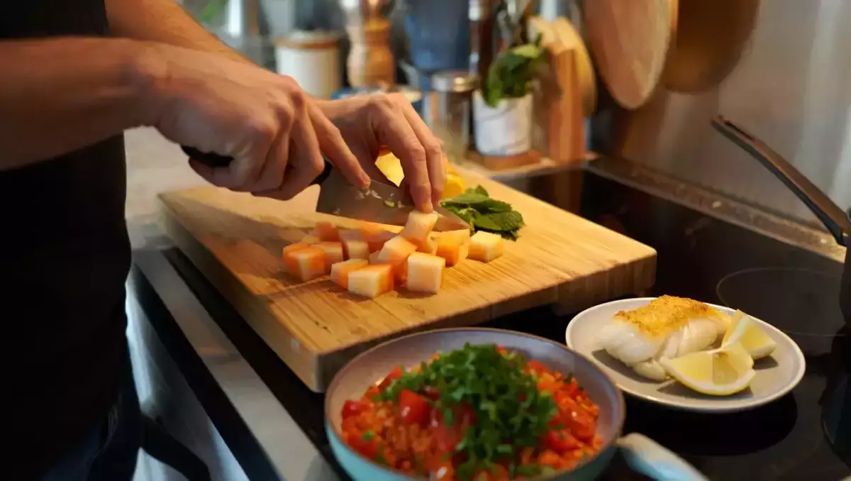 Dagmenu, 28 mei: verfrissende meloensalade, Spaanse linzen en gebakken kabeljauw