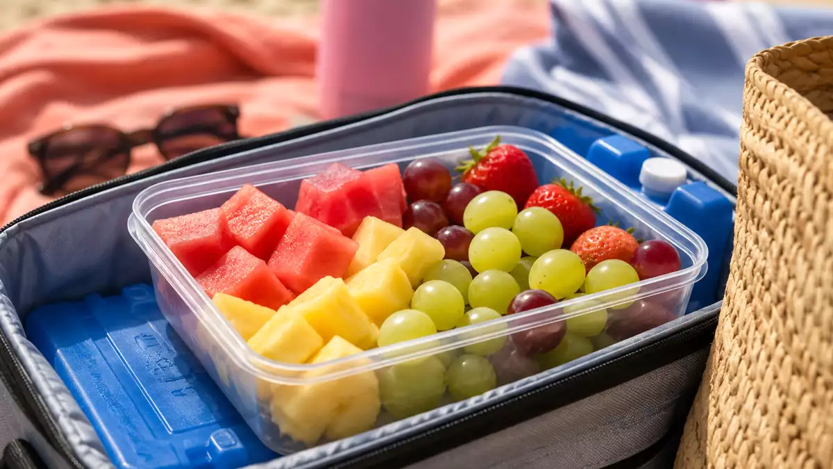 Hoe je fruit meeneemt naar het strand zonder dat de hitte je parten speelt