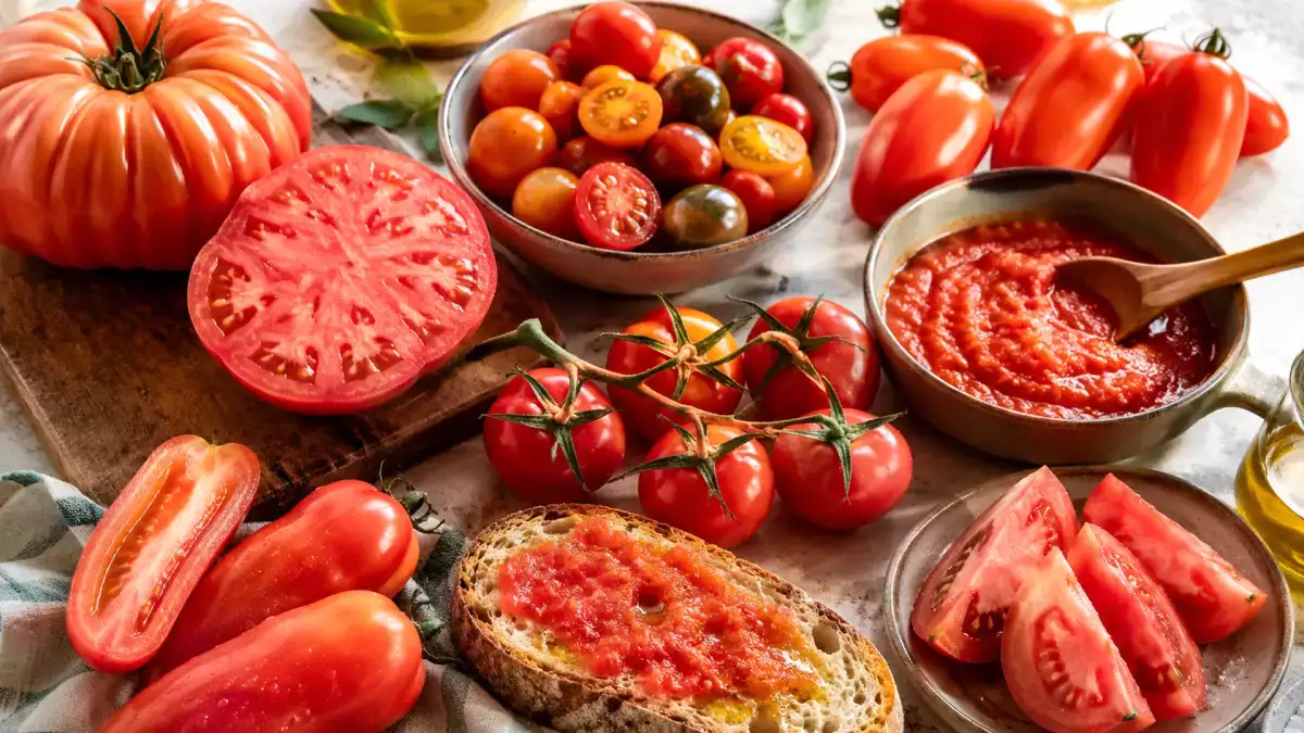 Welke tomaat kies je voor welk recept: gazpacho, salade, saus of brood met tomaat?