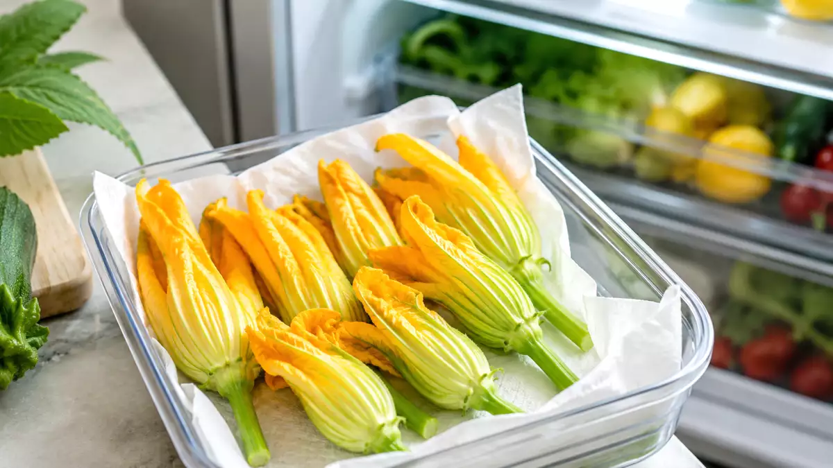 Courgettebloemen bewaren zonder dat ze verwelken: de eenvoudige stap die velen over het hoofd zien