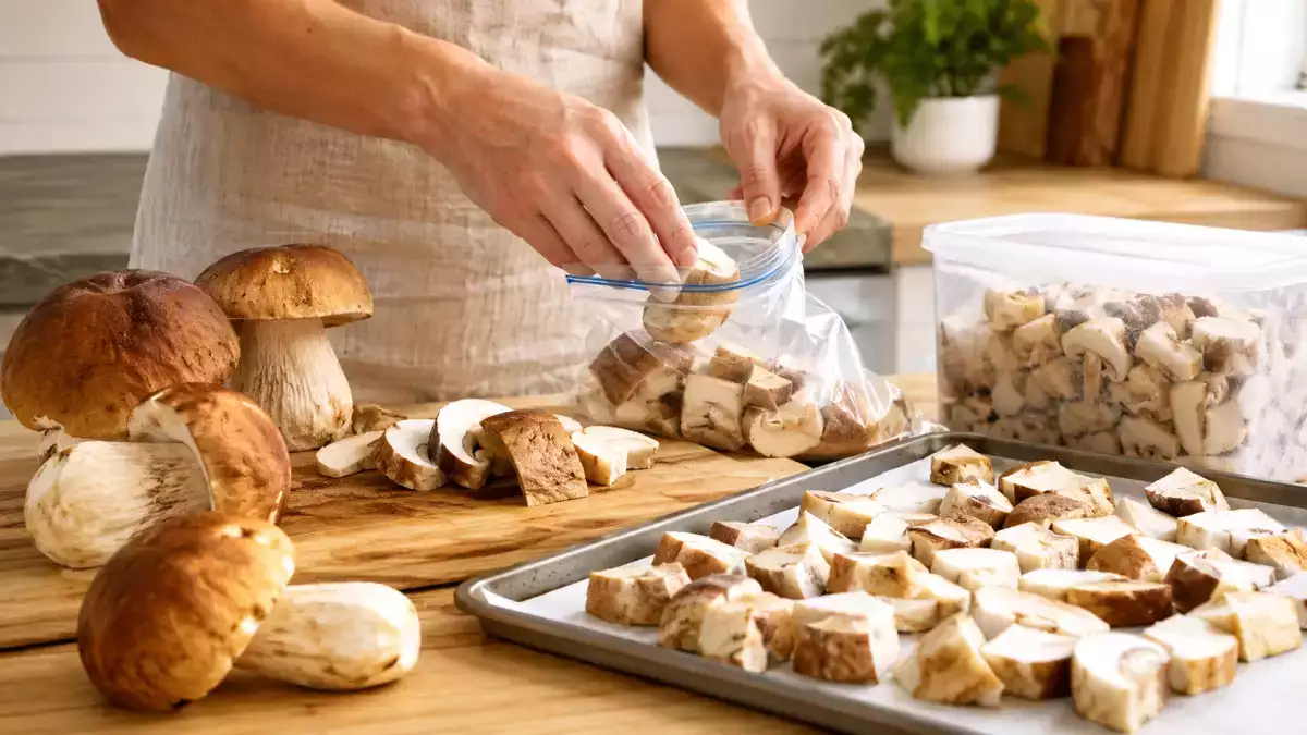 Verse porcini in de vriezer: de eenvoudige stap waarmee je de geur en textuur optimaal behoudt