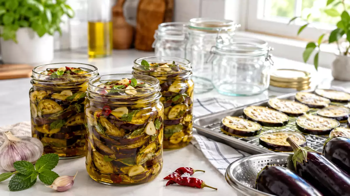 Zelfgemaakte aubergines in olie: het detail dat je absoluut niet over het hoofd mag zien voordat je de pot sluit
