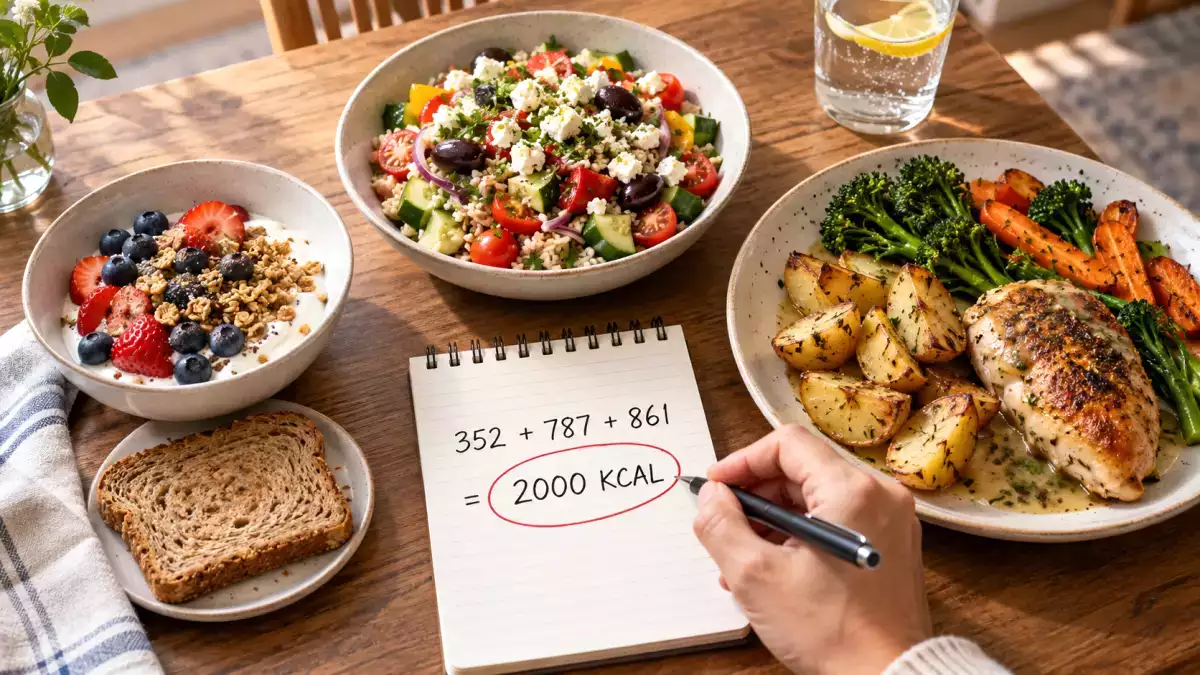 Hoe ziet een menu van 2000 kcal er eigenlijk uit en voor wie is het bedoeld?