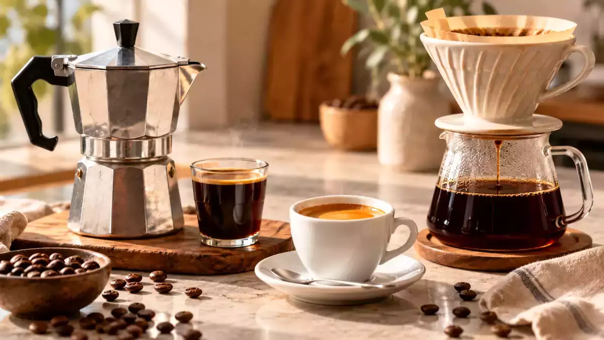 Moka, espresso of filterkoffie: de juiste koffie is niet altijd dezelfde en hangt af van je dag