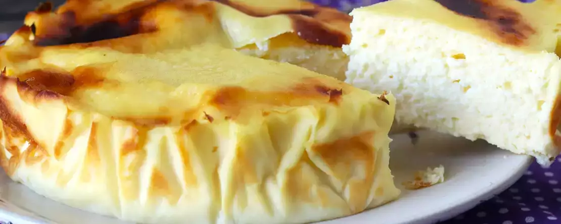 Gezonde cheesecake in een air fryer. De zoete trek om van te genieten zonder het gedoe.