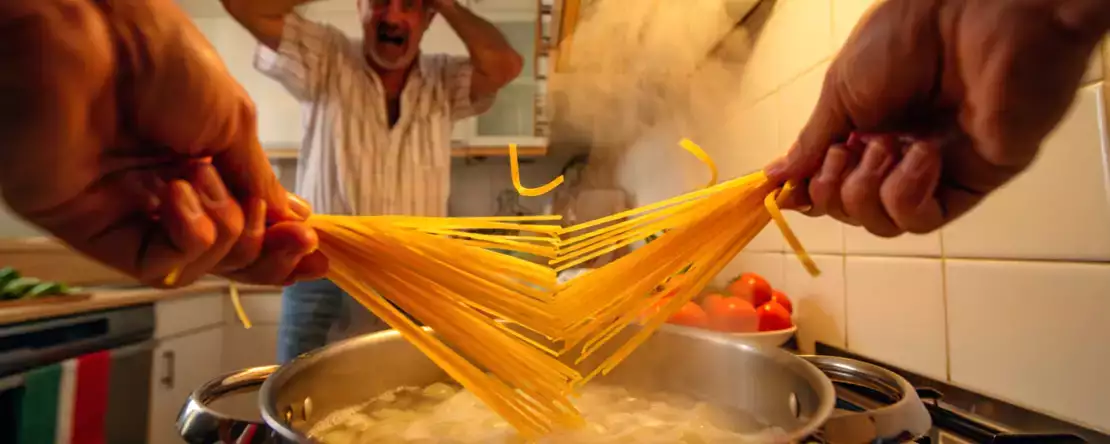 Waarom pasta niet kapot gaat in Italië (en ze het in het buitenland nog steeds niet begrijpen)