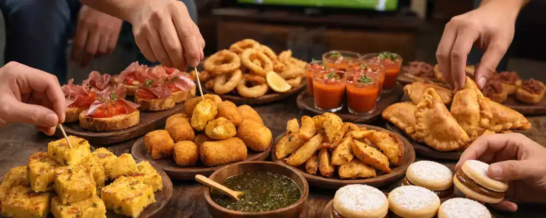 Maak voor de finale tussen Spanje en Argentinië een aperitief klaar met een mix van vijf typische specialiteiten uit elk land
