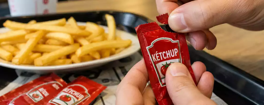 Zullen de ketchupzakjes verdwijnen?