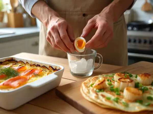 Dagmenu, 28 april: een heerlijke combinatie van eieren, zalm en pannenkoeken
