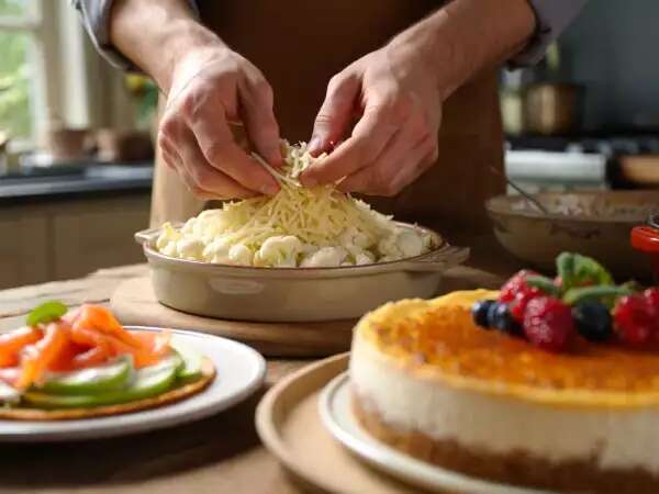 Dagmenu, 3 mei: een frisse zalmstart, een romige bloemkoolhoofdschotel en een feestelijke cheesecake