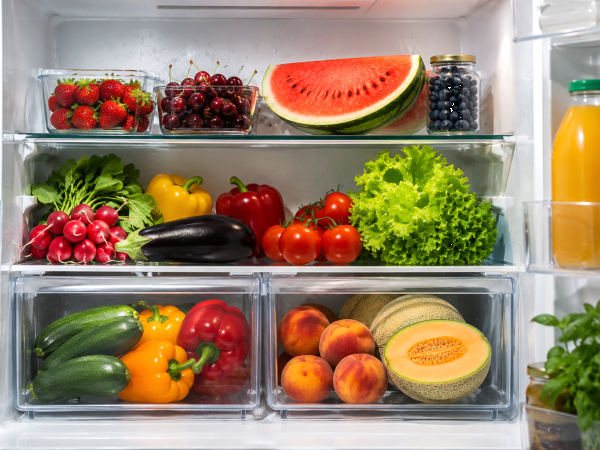 In de koelkast of buiten? Hier lees je waar je je zomerfruit en -groenten het beste kunt bewaren, zodat ze langer vers blijven