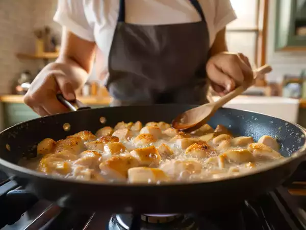 Waarom komt er vocht vrij uit de kip in de pan en verdwijnt de kruidenmix? Dit zou de oorzaak kunnen zijn