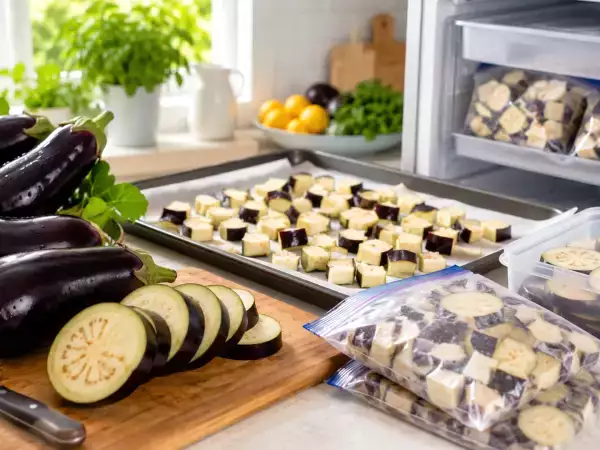 Hoe je aubergines in de zomer invriest zodat ze in de winter nog lekker zijn: de stap die het ‘spons-effect’ voorkomt