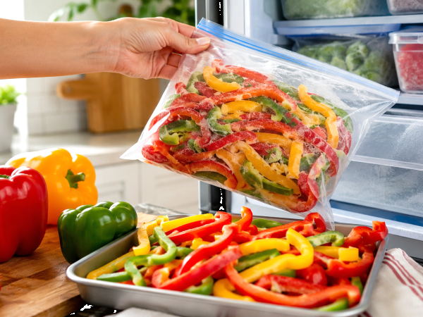 Hoe je in de zomer paprika’s invriest om ze de hele winter te kunnen gebruiken: de stap die voorkomt dat ze bederven