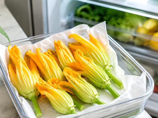 Courgettebloemen bewaren zonder dat ze verwelken: de eenvoudige stap die velen over het hoofd zien