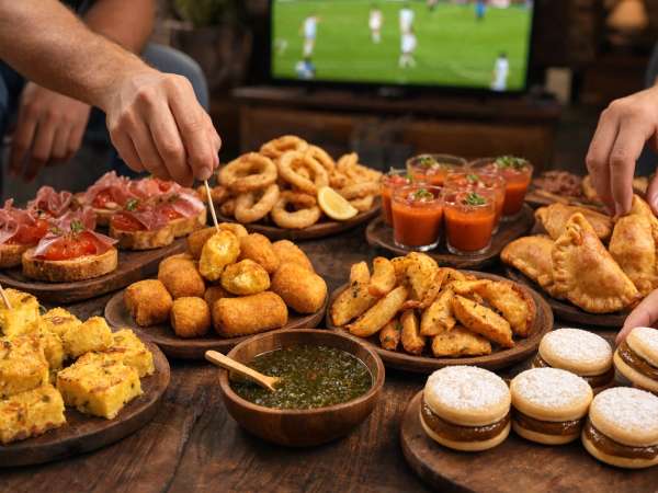 Maak voor de finale tussen Spanje en Argentinië een aperitief klaar met een mix van vijf typische specialiteiten uit elk land