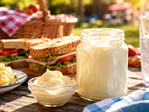 Hoe lang kan mayonaise bij warm weer buiten de koelkast blijven staan voordat deze onveilig wordt?