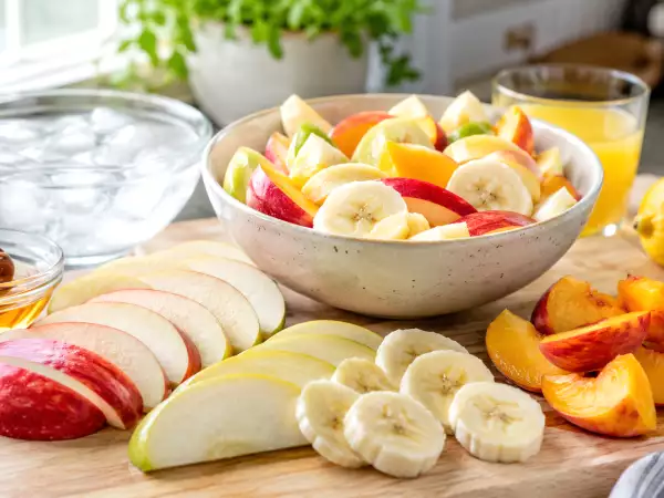 Wordt gesneden fruit meteen bruin? Ontdek praktische methoden – naast citroen – om het vers te houden
