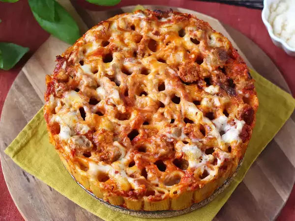 De spectaculaire zondagse ovengerechte pasta die bij het aansnijden meteen een onweerstaanbare honger opwekt