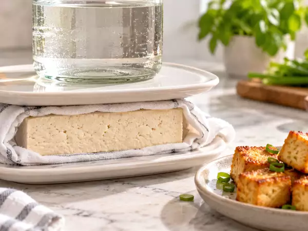 Tofu persen zonder pers: eenvoudige methoden voor thuis om hem knapperig en smaakvol te maken