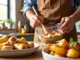 Artikelen: Dagmenu, 7 mei: heerlijke pizzabroodjes, knapperige aardappelen en een fruitige abrikozencake