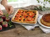 Artikelen: Dagmenu 5 oktober 2026: kleurrijke rodebietrolletjes, wortelquiche en appel-karamelpudding