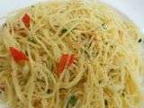 Spaghetti aglio e olio e peperonico (met een twist)