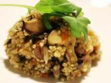 Quinoa met pompoen en champignons