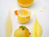 Limoenbol, mandarijn, krokant Napoleon, limoengel