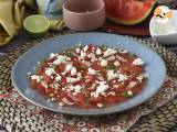 Recept Carpaccio van watermeloen: het verfrissende zomerse voorgerecht