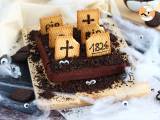 Recept Kerkhof brownie voor halloween