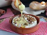 Recept In de oven geroosterde camembert met honing en walnoten